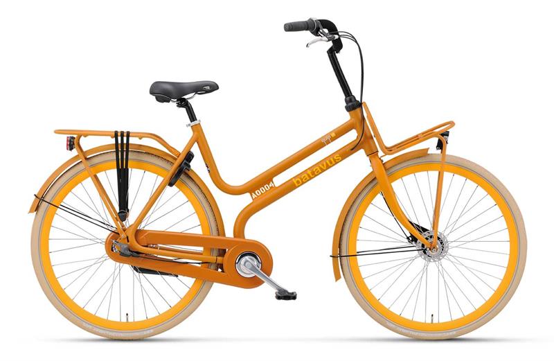 yellow dutch bike